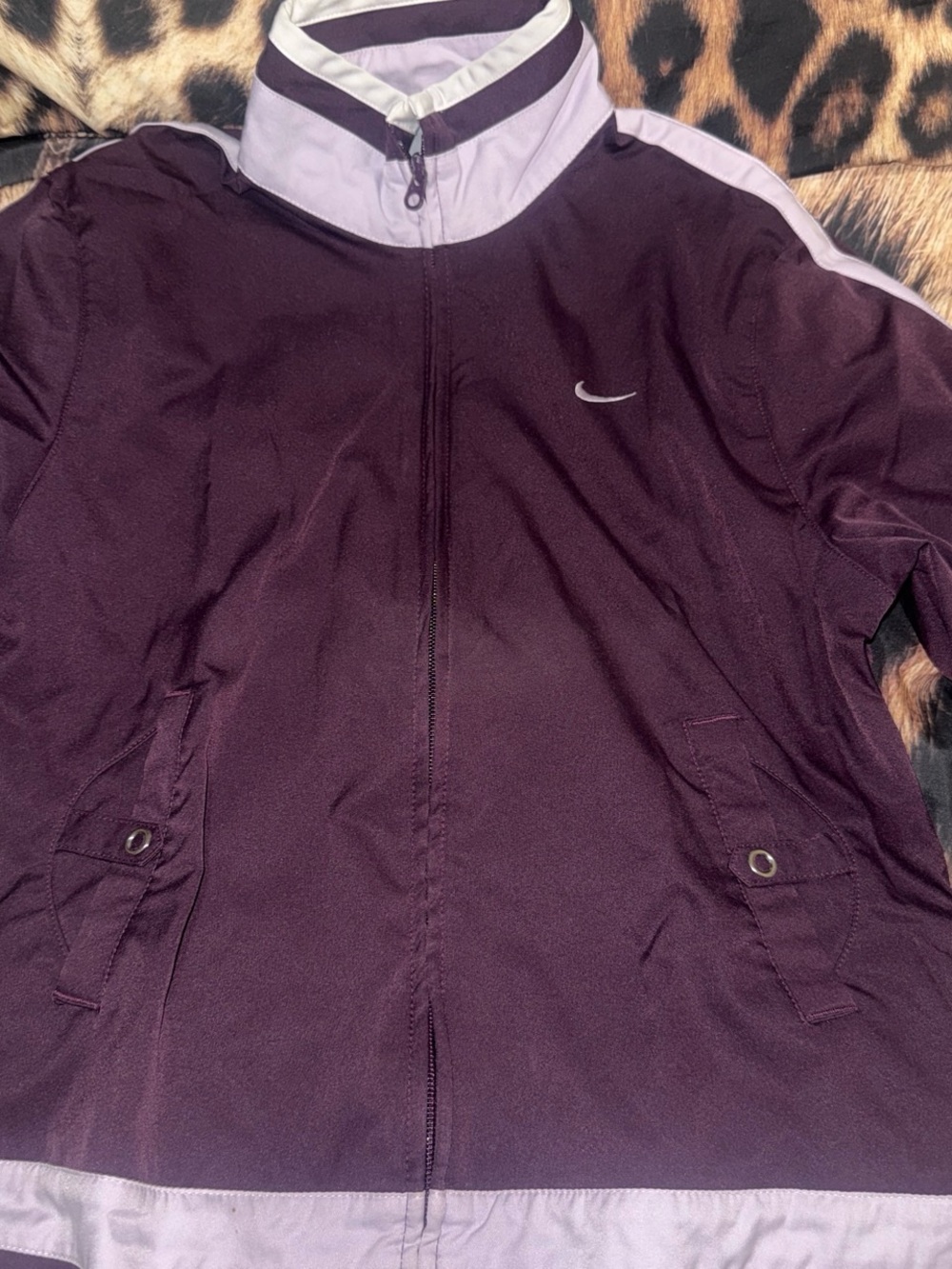 Nike Women’s Plum and Lavender Zip Bomber Jacket